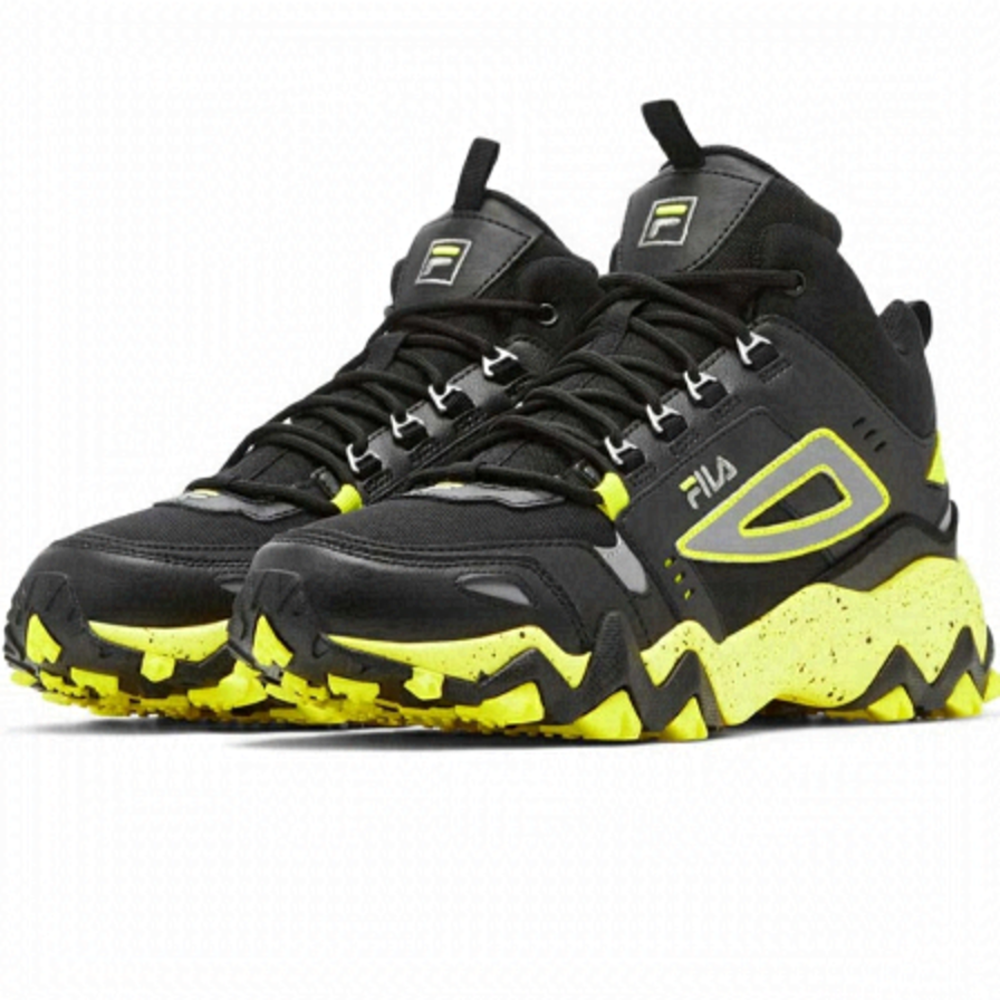 [Fila] Oakmont TR Mid Shoes - Black / Monu / Sfty - 10